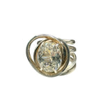 Load image into Gallery viewer, silver ring with topaz
