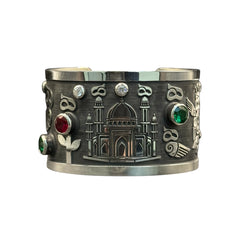 silver bracelet with stone from dream garden collection