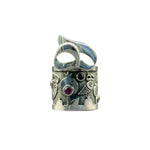 Load image into Gallery viewer, Silver ring with stone