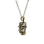 Load image into Gallery viewer, gold pendant with lemon quartz