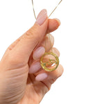 Load image into Gallery viewer, gold pendant Calligraphy