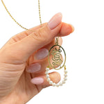 Load image into Gallery viewer, gold necklace with pearl