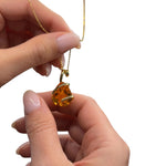 Load image into Gallery viewer, gold pendant with citrine
