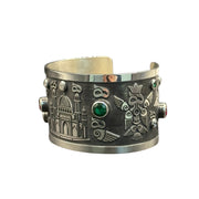 silver bracelet with stone from dream garden collection