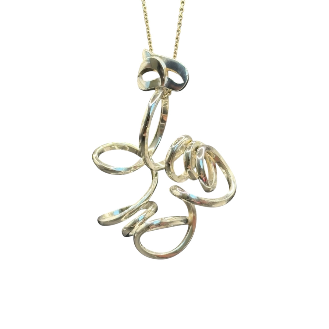 silver pendant from sama collection