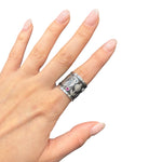 Load image into Gallery viewer, silver ring with stone
