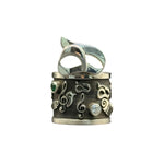 Load image into Gallery viewer, Silver ring with stone from the dream garden collection
