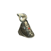 silver ring with enamel from dream garden collection