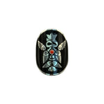 Load image into Gallery viewer, silver ring with enamel from the dream garden collection
