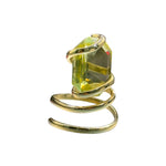 Load image into Gallery viewer, gold ring with lemon quartz
