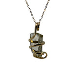 Load image into Gallery viewer, gold pendant with lemon quartz
