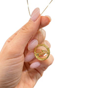 gold pendant Calligraphy